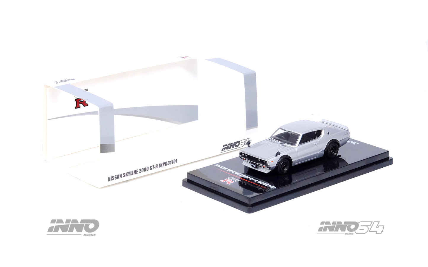 Inno64 1/64 Nissan Skyline 2000GT-R (KPGC110) in Silver