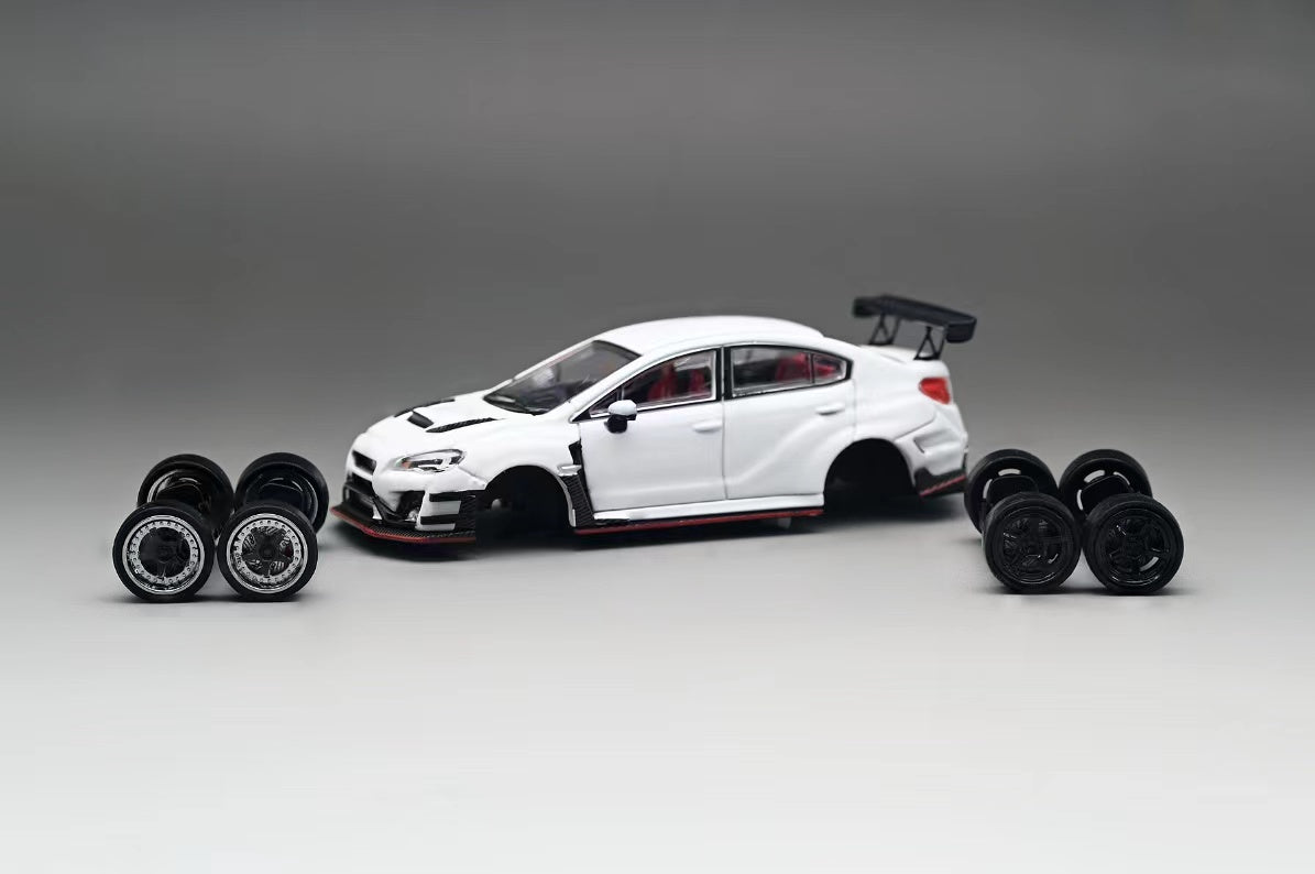 CM Model 1/64 Subaru WRX (VAB) Varis Widebody in White