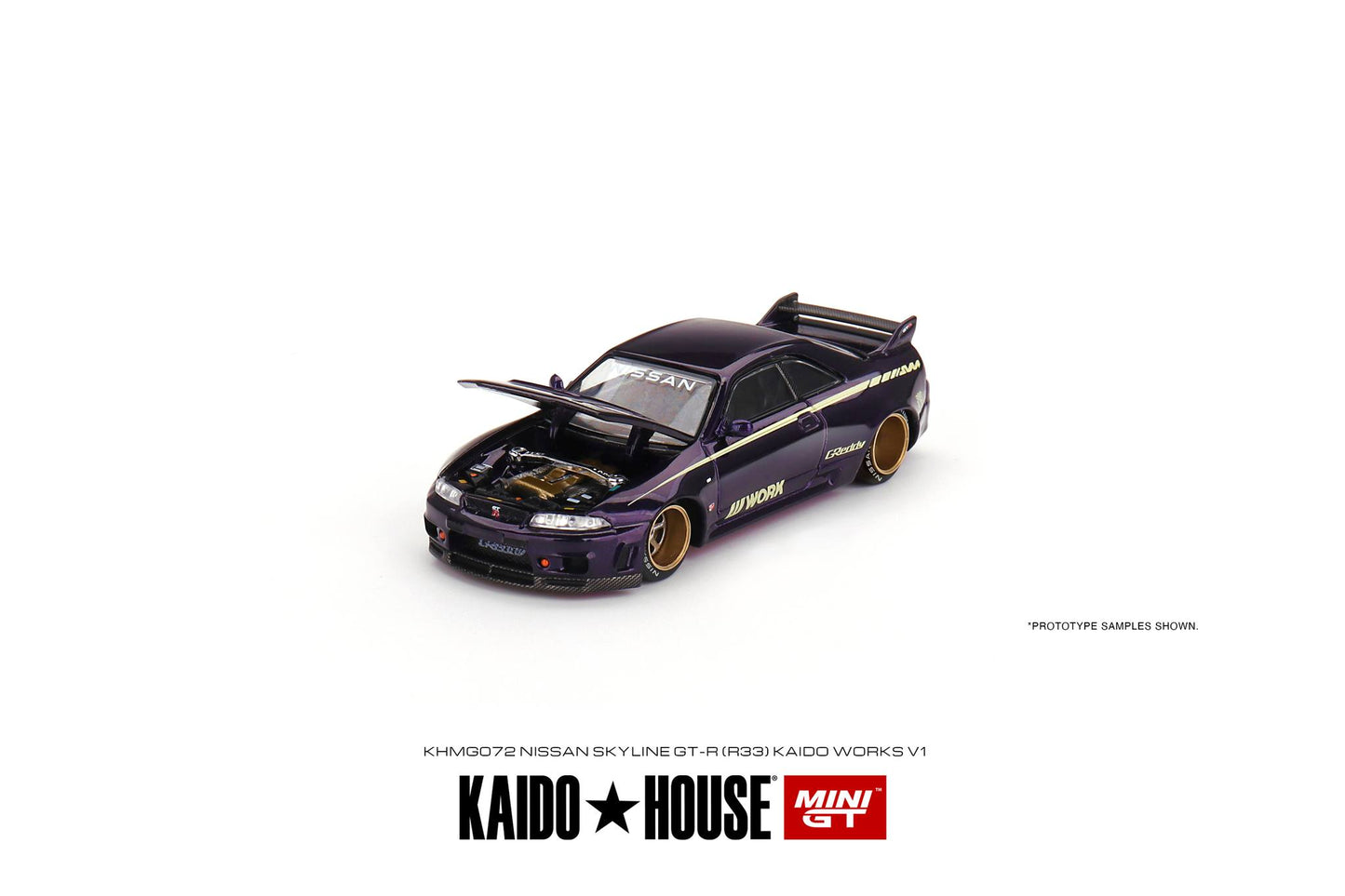 Mini GT x Kaido House Nissan Skyline GT-R (R33) Kaido Works V1