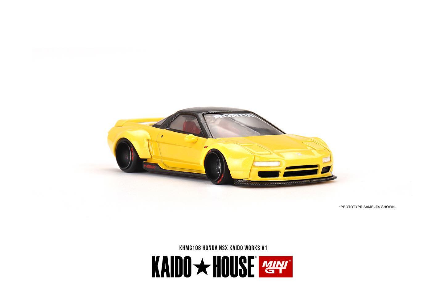 Mini GT x Kaido House Honda NSX in Yellow