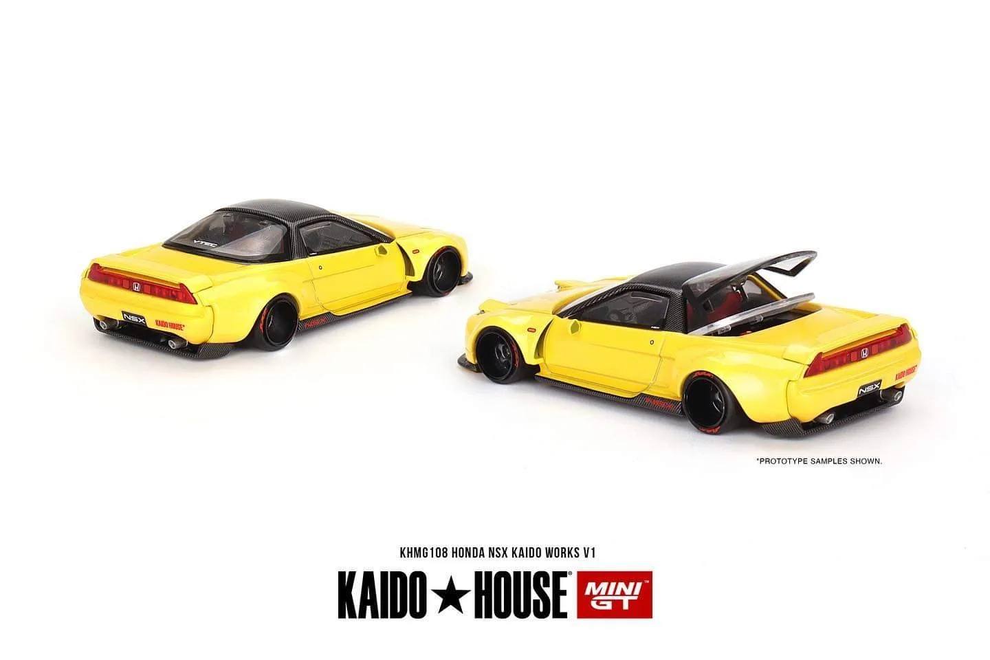 Mini GT x Kaido House Honda NSX in Yellow