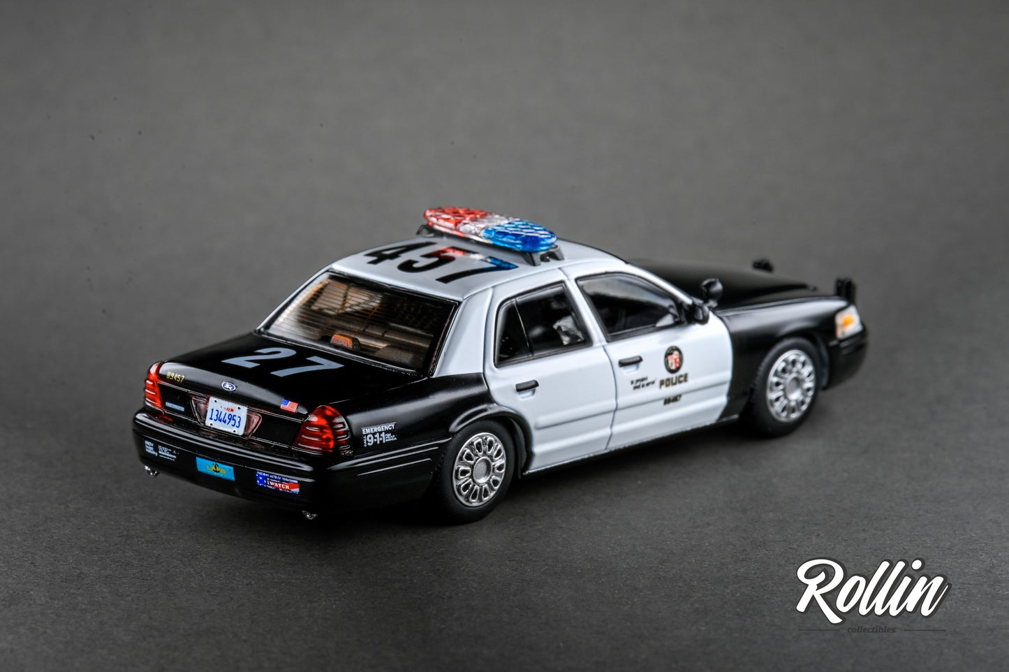 Rollin 1/64 Ford Crown Victoria Police Car