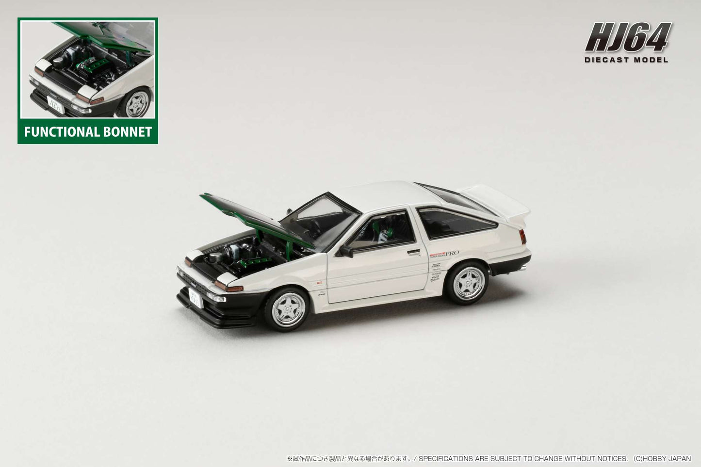 Hobby Japan 1/64 Toyota Sprinter Trueno (AE86)