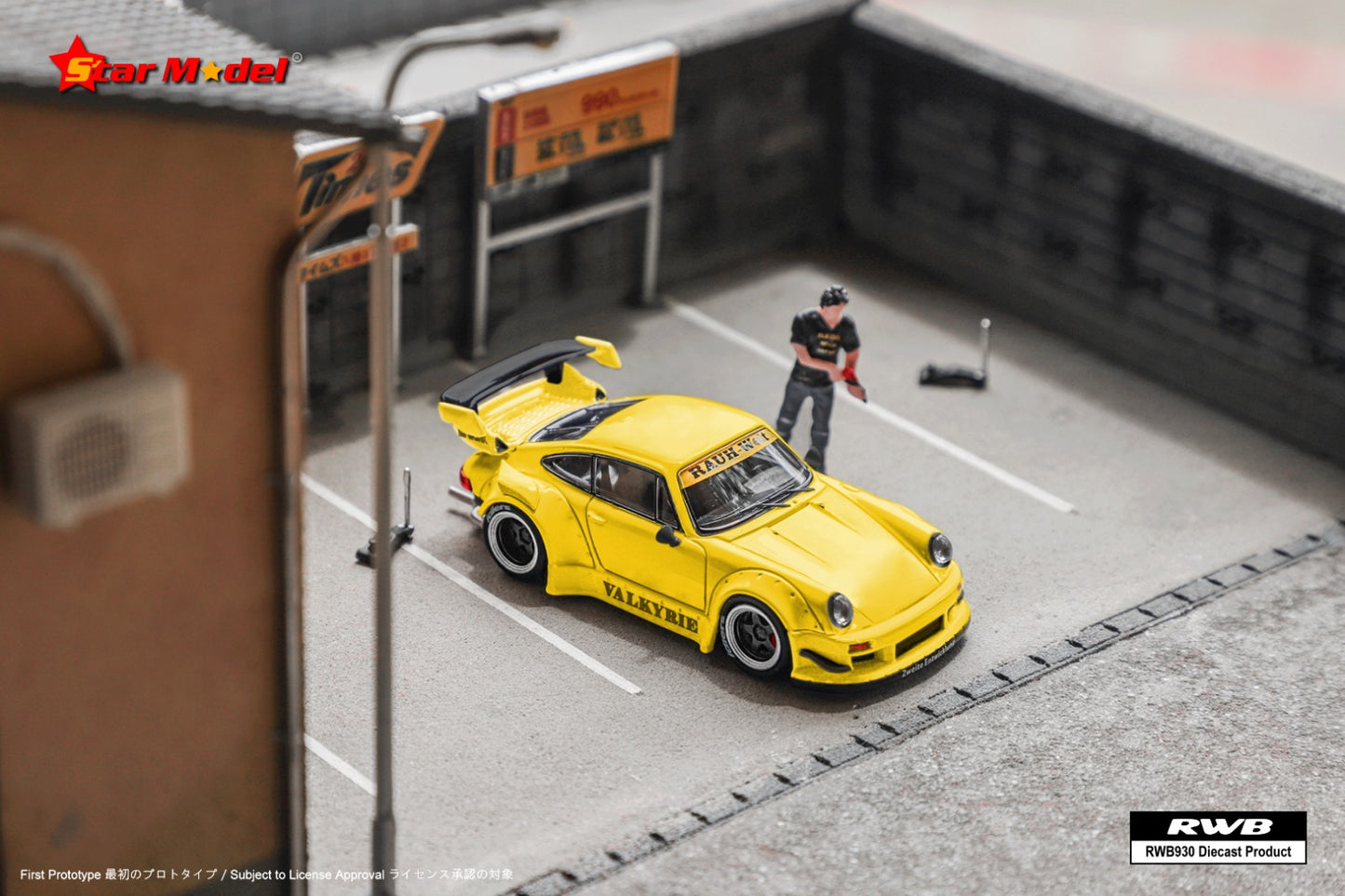 Star Model 1/64 Porsche 911 RWB 930 GT Wing