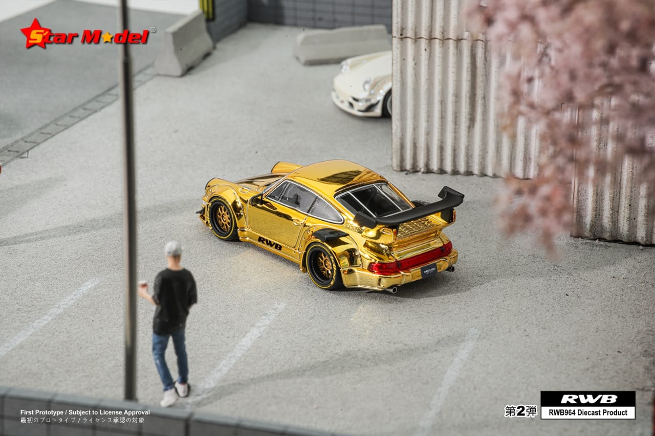 Star Model 1/64 Porsche 911 RWB 964 & RWB 993 GT Wing