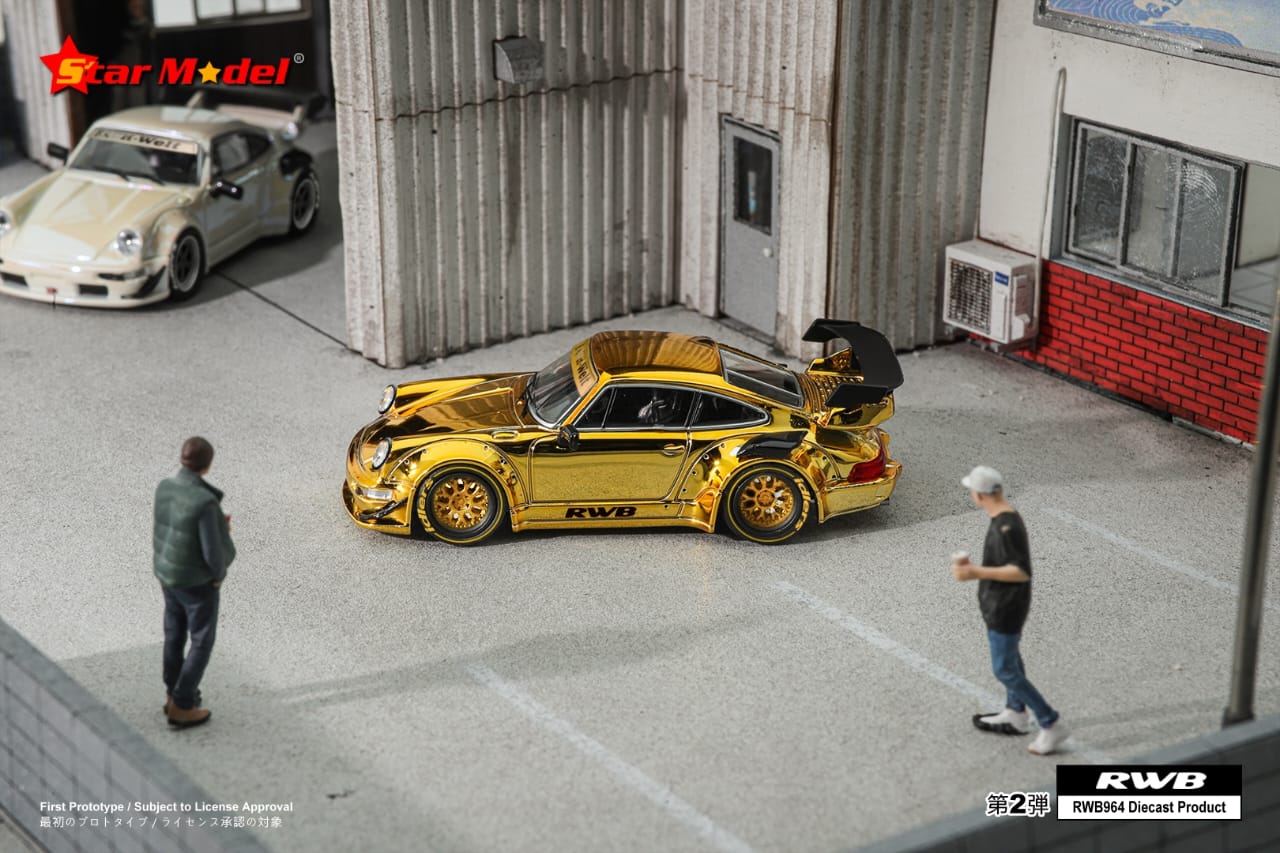 Star Model 1/64 Porsche 911 RWB 964 & RWB 993 GT Wing