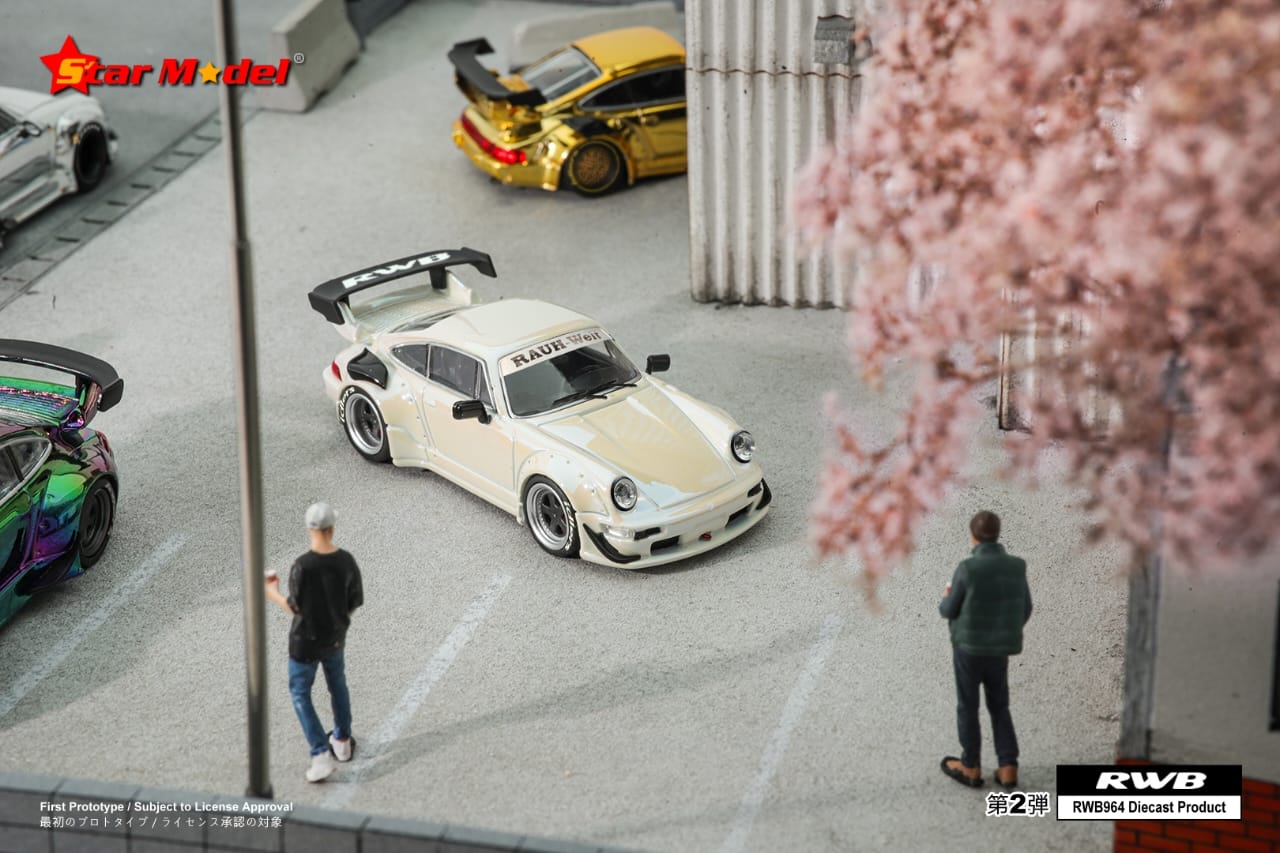 Star Model 1/64 Porsche 911 RWB 964 & RWB 993 GT Wing