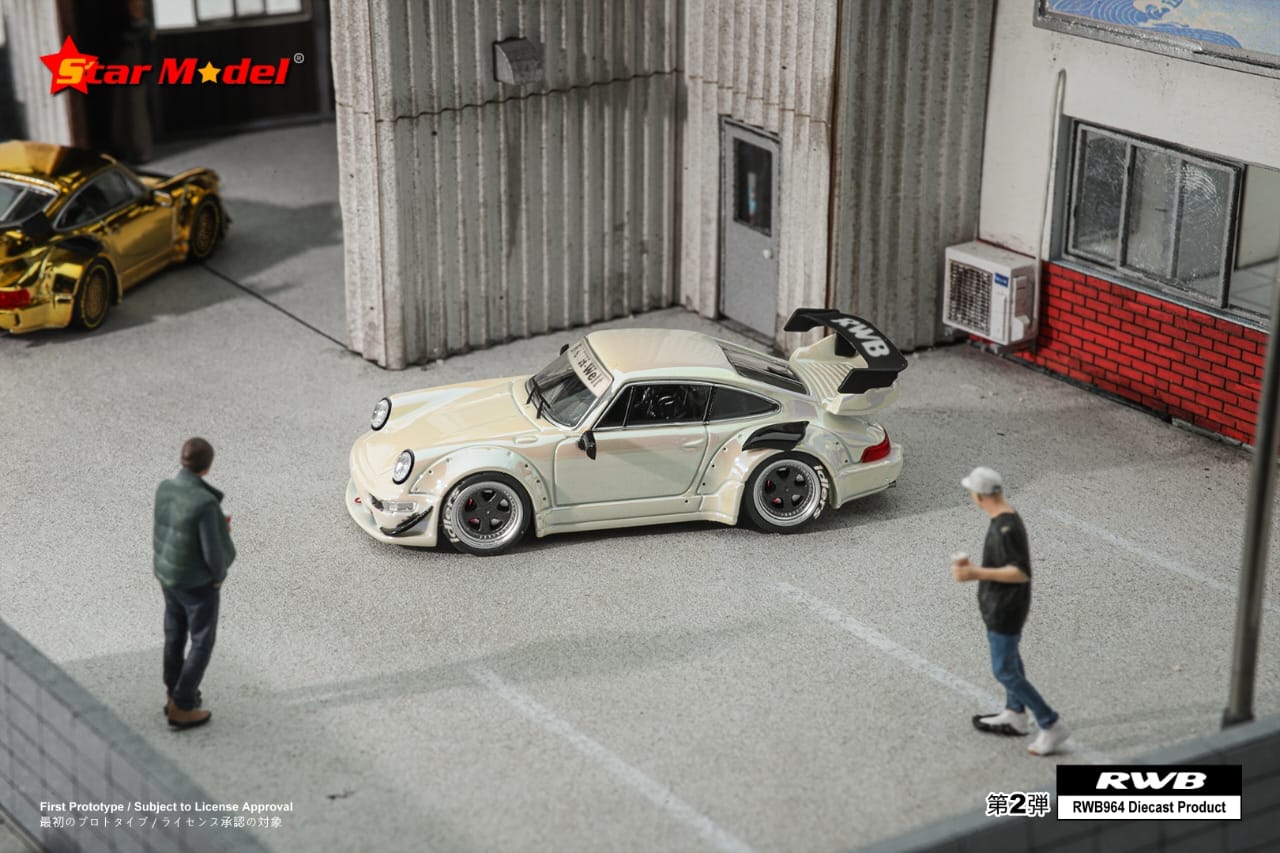 Star Model 1/64 Porsche 911 RWB 964 & RWB 993 GT Wing