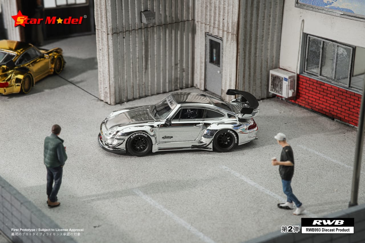 Star Model 1/64 Porsche 911 RWB 964 & RWB 993 GT Wing