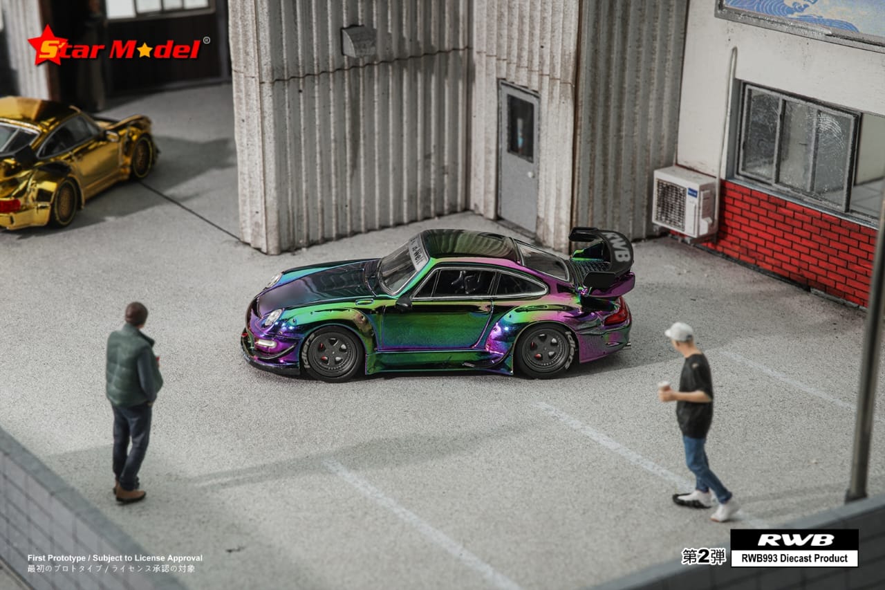 Star Model 1/64 Porsche 911 RWB 964 & RWB 993 GT Wing