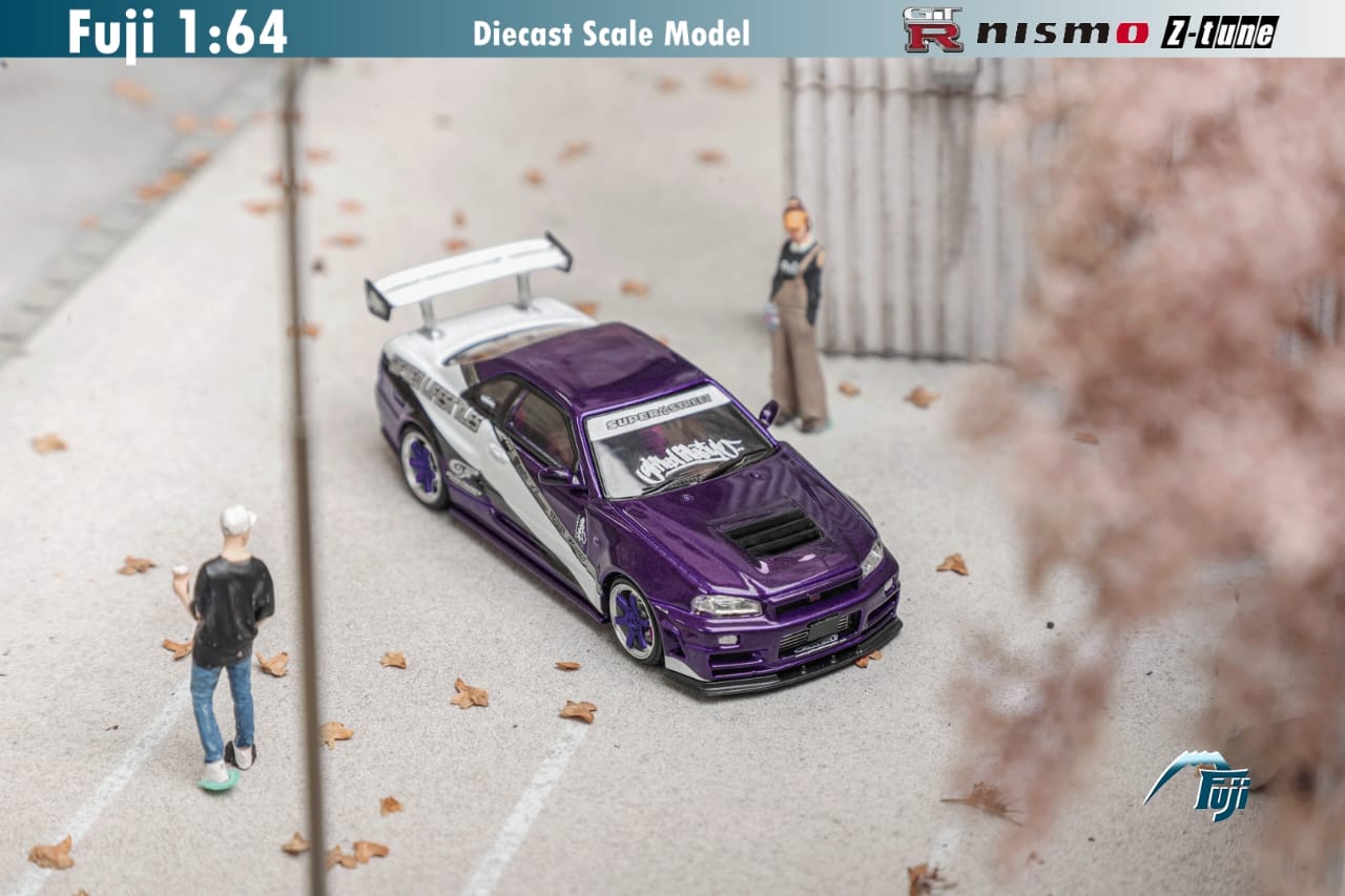 Fuji 1/64 Nissan GT-R (R34) Nismo Z-Tune High Wing "Gifted"
