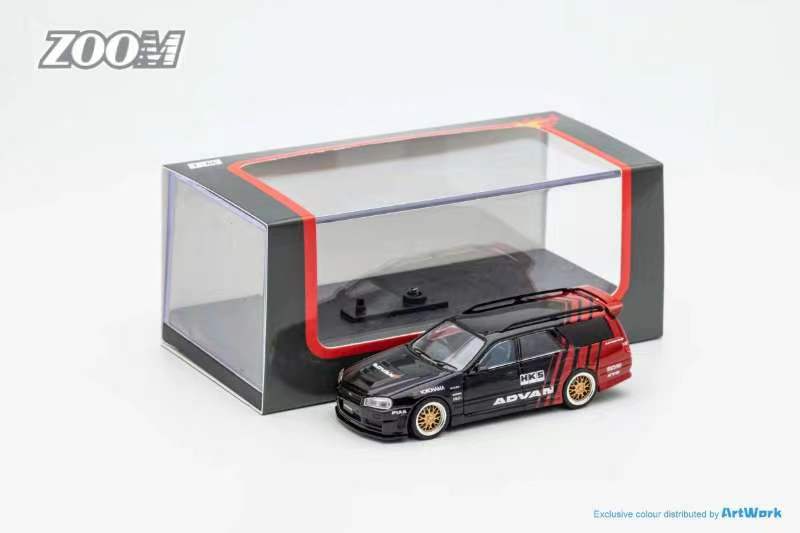Zoom 1/64 Mine's Nissan Stagea (R34) 260RS Wagon in Advan Livery