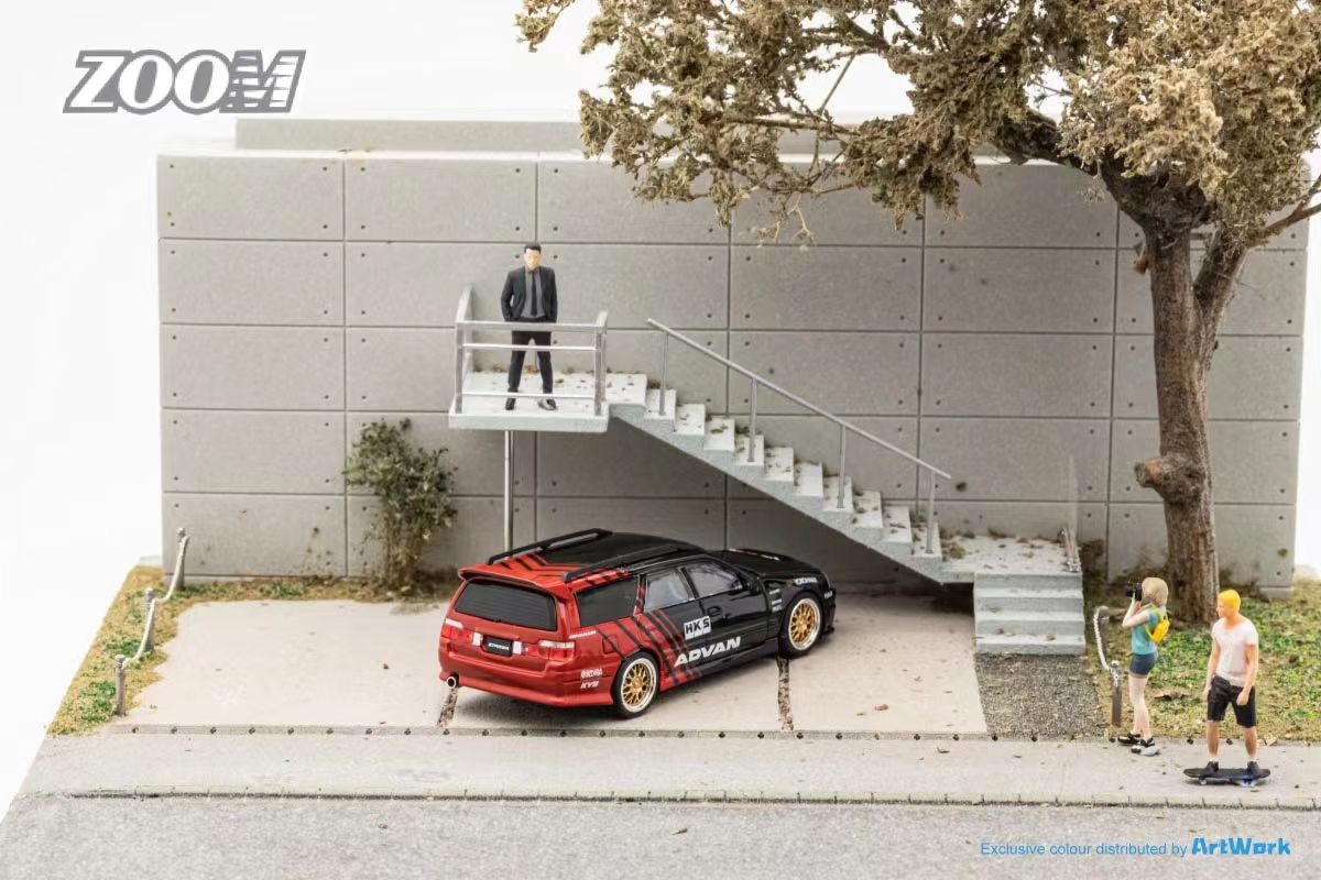 Zoom 1/64 Mine's Nissan Stagea (R34) 260RS Wagon in Advan Livery
