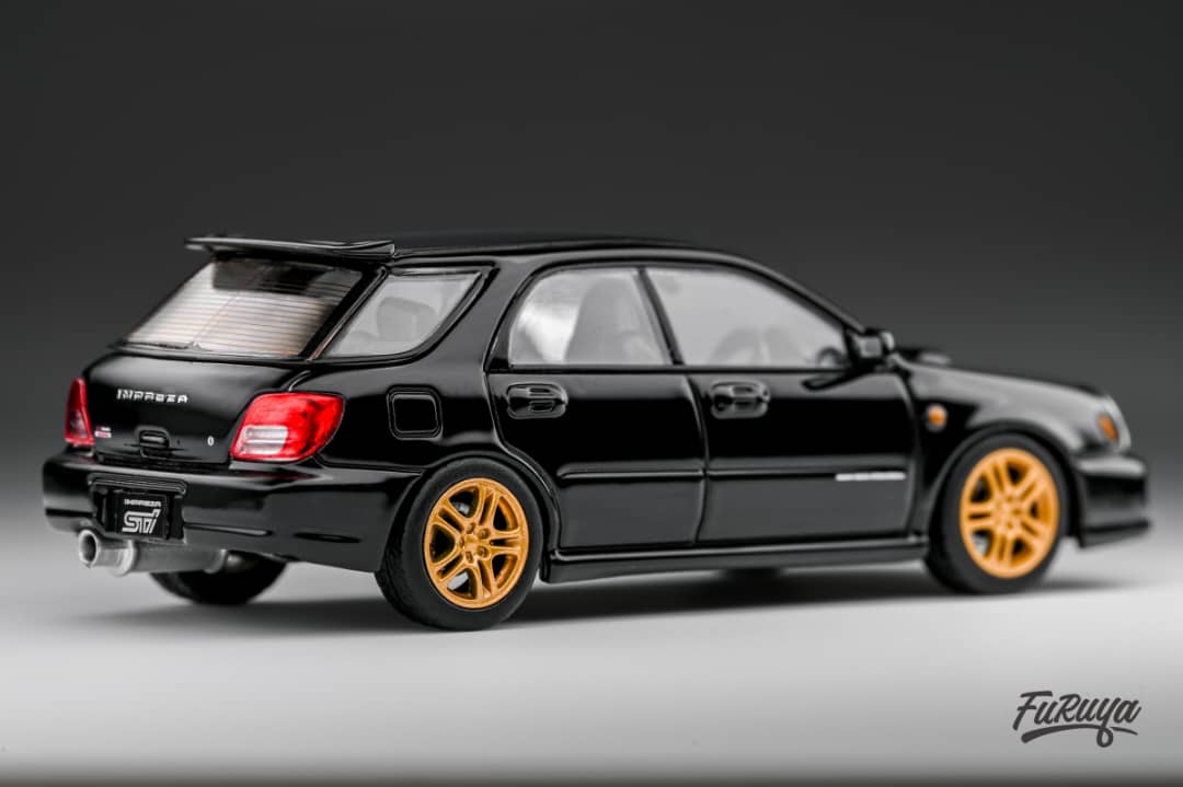 Furuya 1/64 Subaru Impreza WRX STI Wagon (Bug Eye) in Black