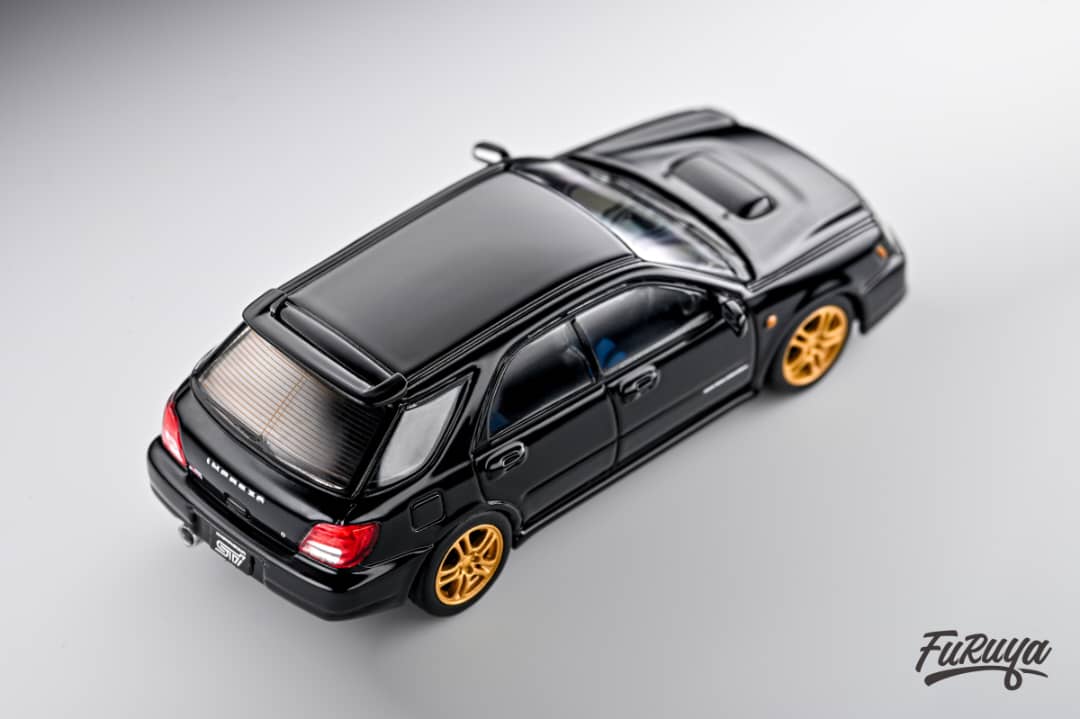 Furuya 1/64 Subaru Impreza WRX STI Wagon (Bug Eye) in Black