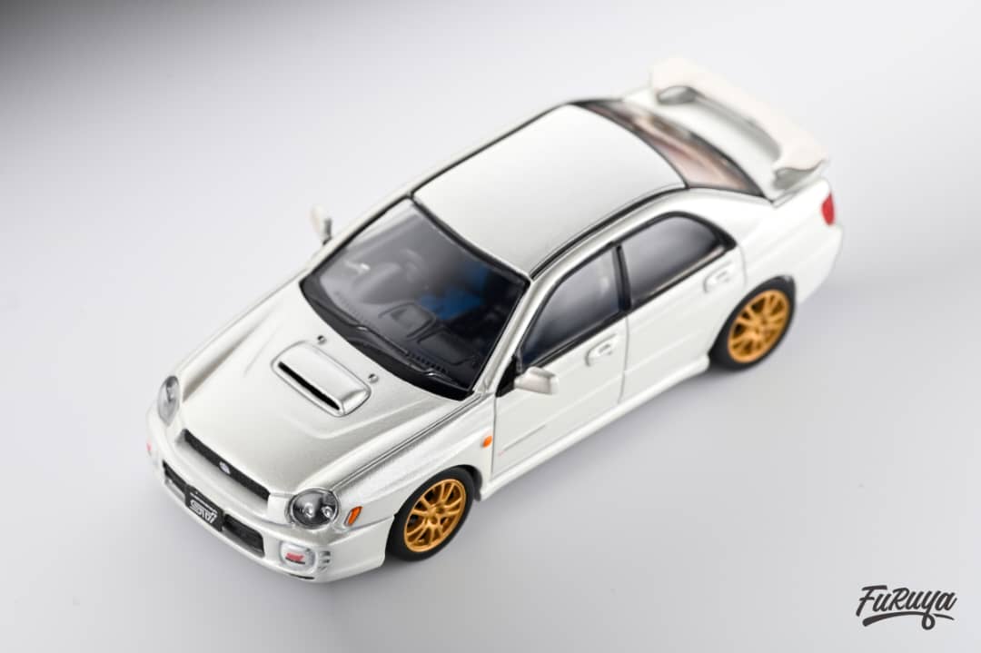Furuya 1/64 Subaru Impreza WRX STI (Bug Eye) in White