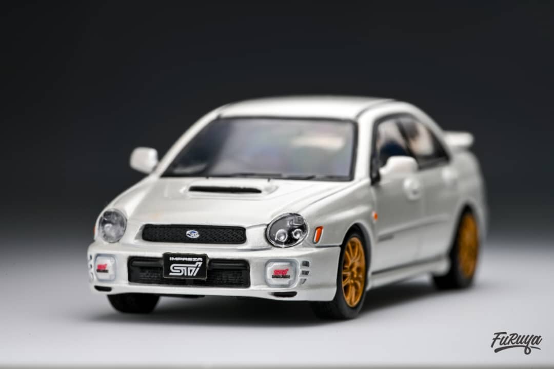 Furuya 1/64 Subaru Impreza WRX STI (Bug Eye) in White