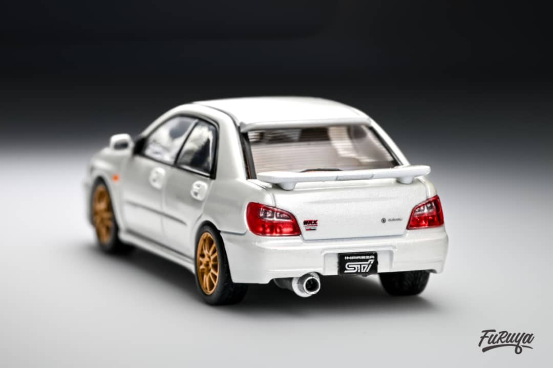 Furuya 1/64 Subaru Impreza WRX STI (Bug Eye) in White