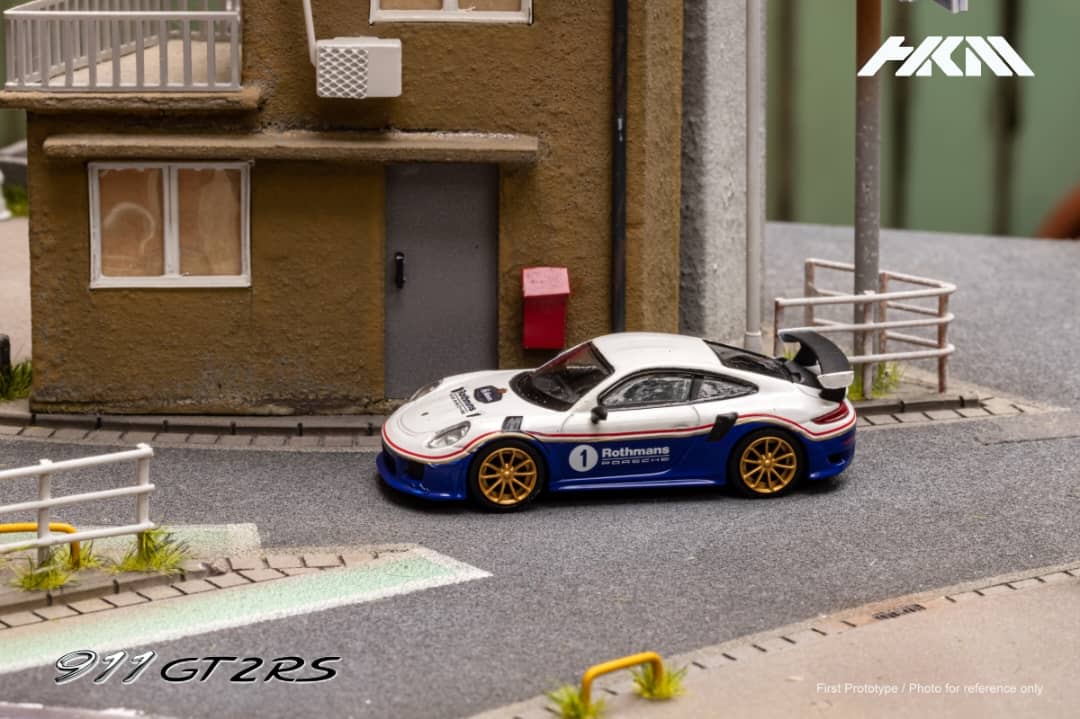 HKM Model 1/64 Porsche 911 (991) GT2 RS in Rothmans Livery