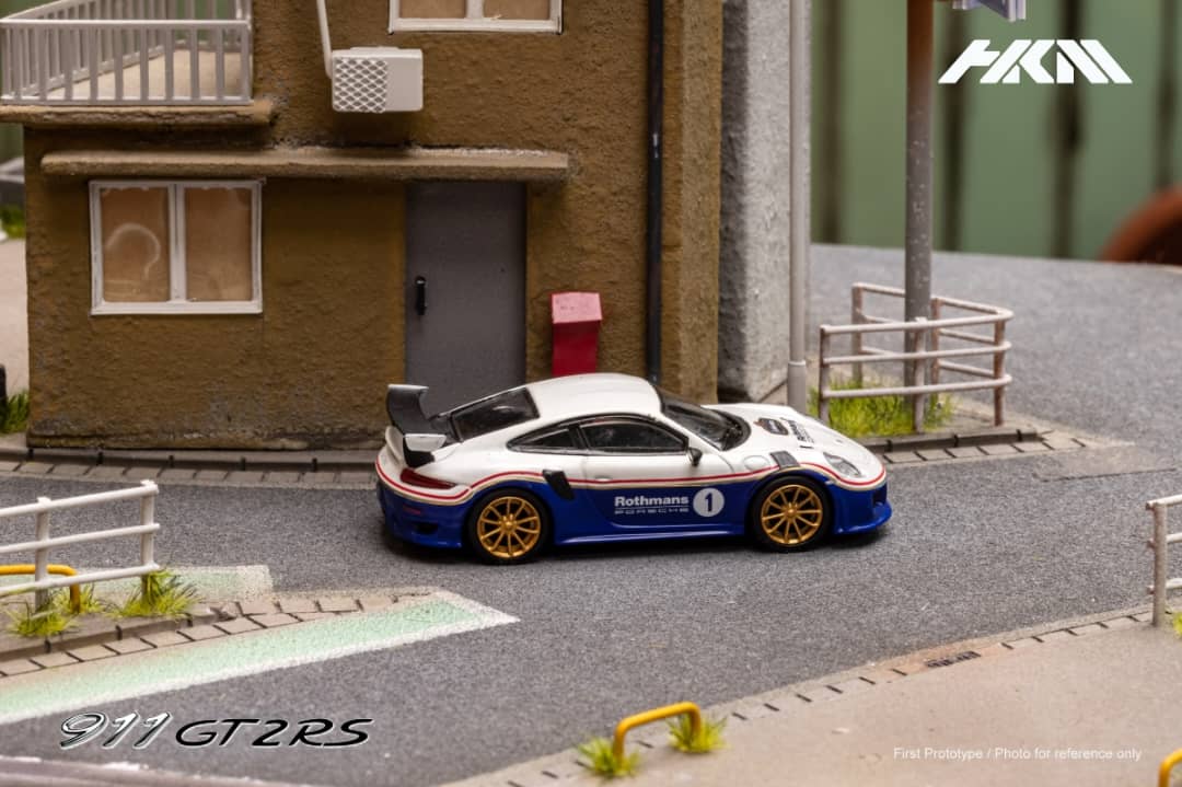 HKM Model 1/64 Porsche 911 (991) GT2 RS in Rothmans Livery