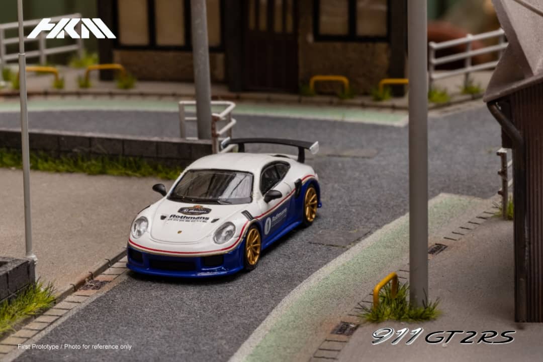 HKM Model 1/64 Porsche 911 (991) GT2 RS in Rothmans Livery