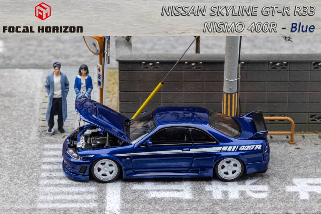 Focal Horizon 1/64 Nissan Skyline GT-R (R33) Nismo 400R in Blue