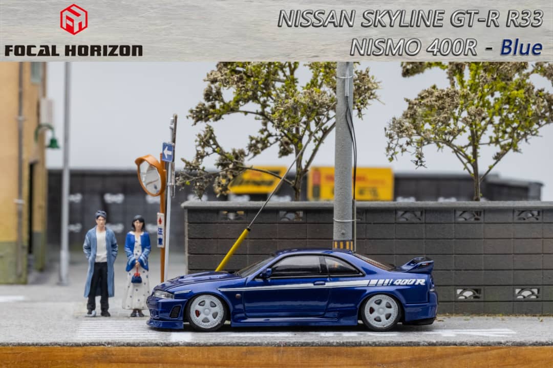Focal Horizon 1/64 Nissan Skyline GT-R (R33) Nismo 400R in Blue