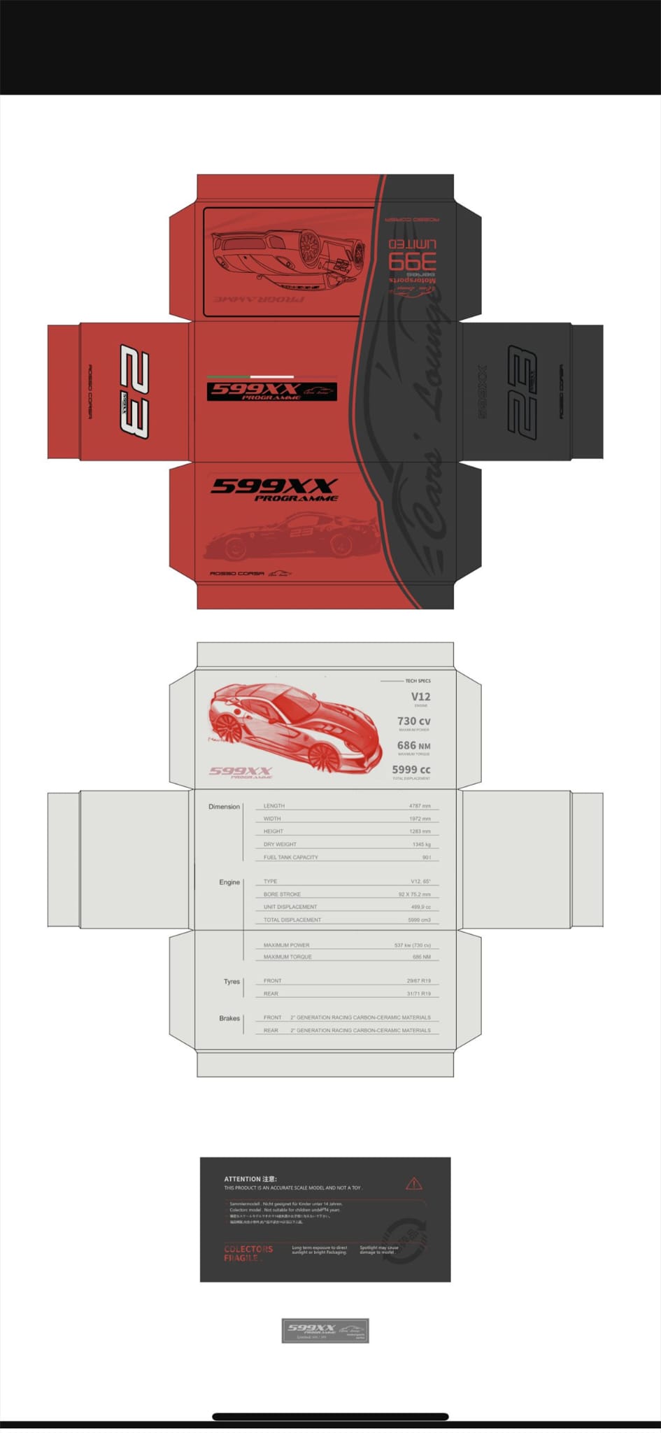 Cars Lounge 1/64 Ferrari 599XX