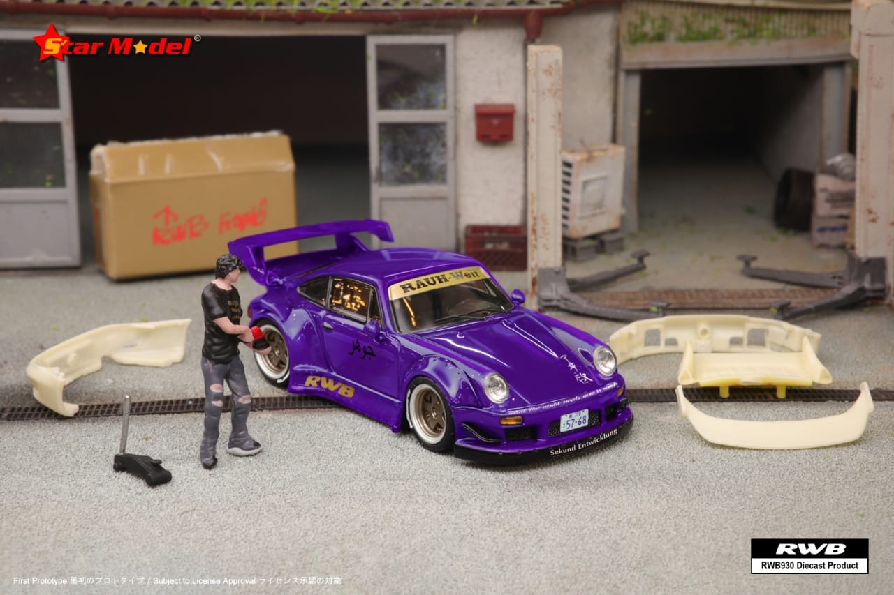 Star Model 1/64 Porsche 911 RWB930 GT Wing