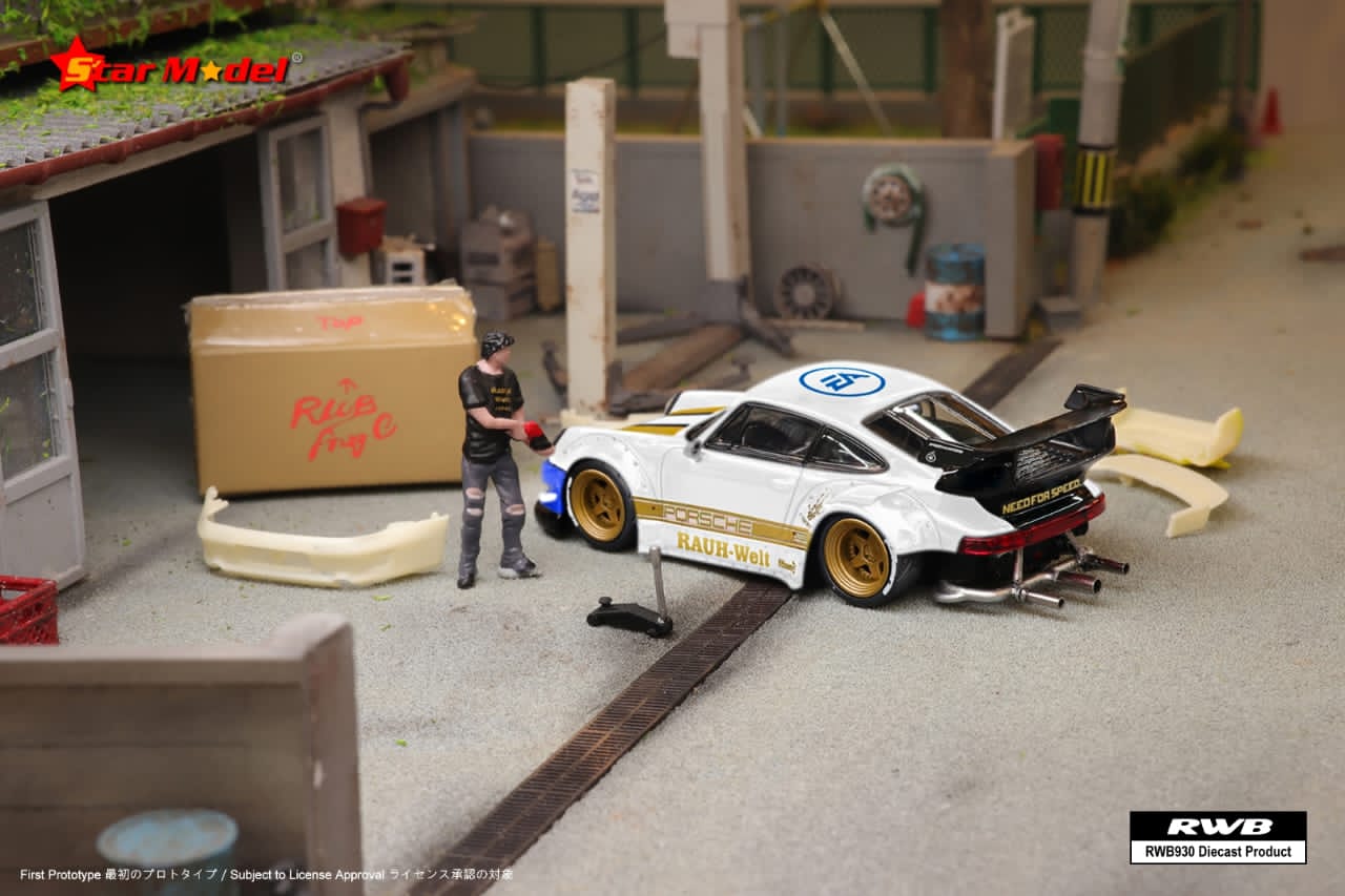 Star Model 1/64 Porsche 911 RWB930 GT Wing
