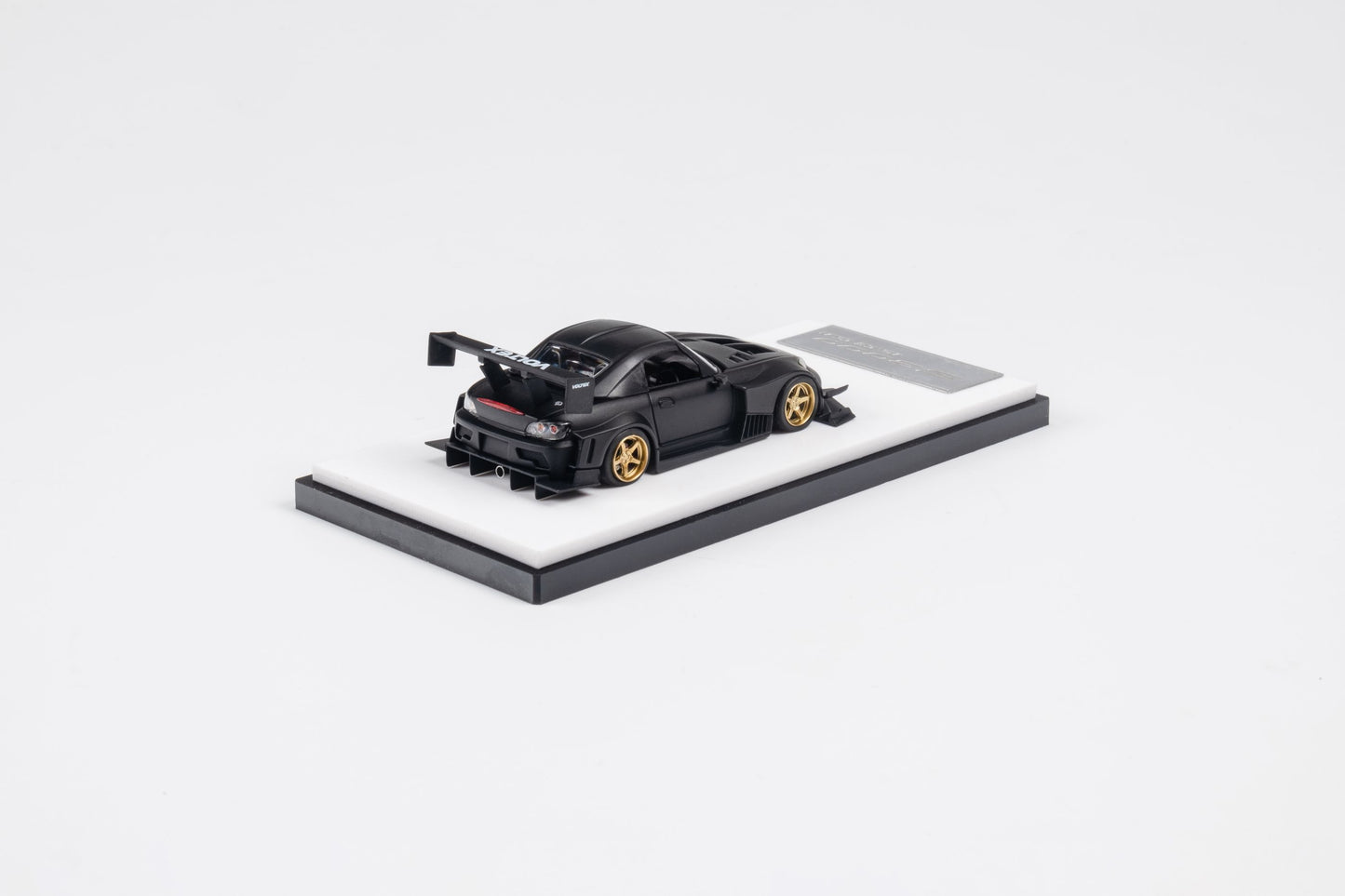 Micro Turbo 1/64 J's Racing Honda S2000 Time Attack Race Car in Matte Black
