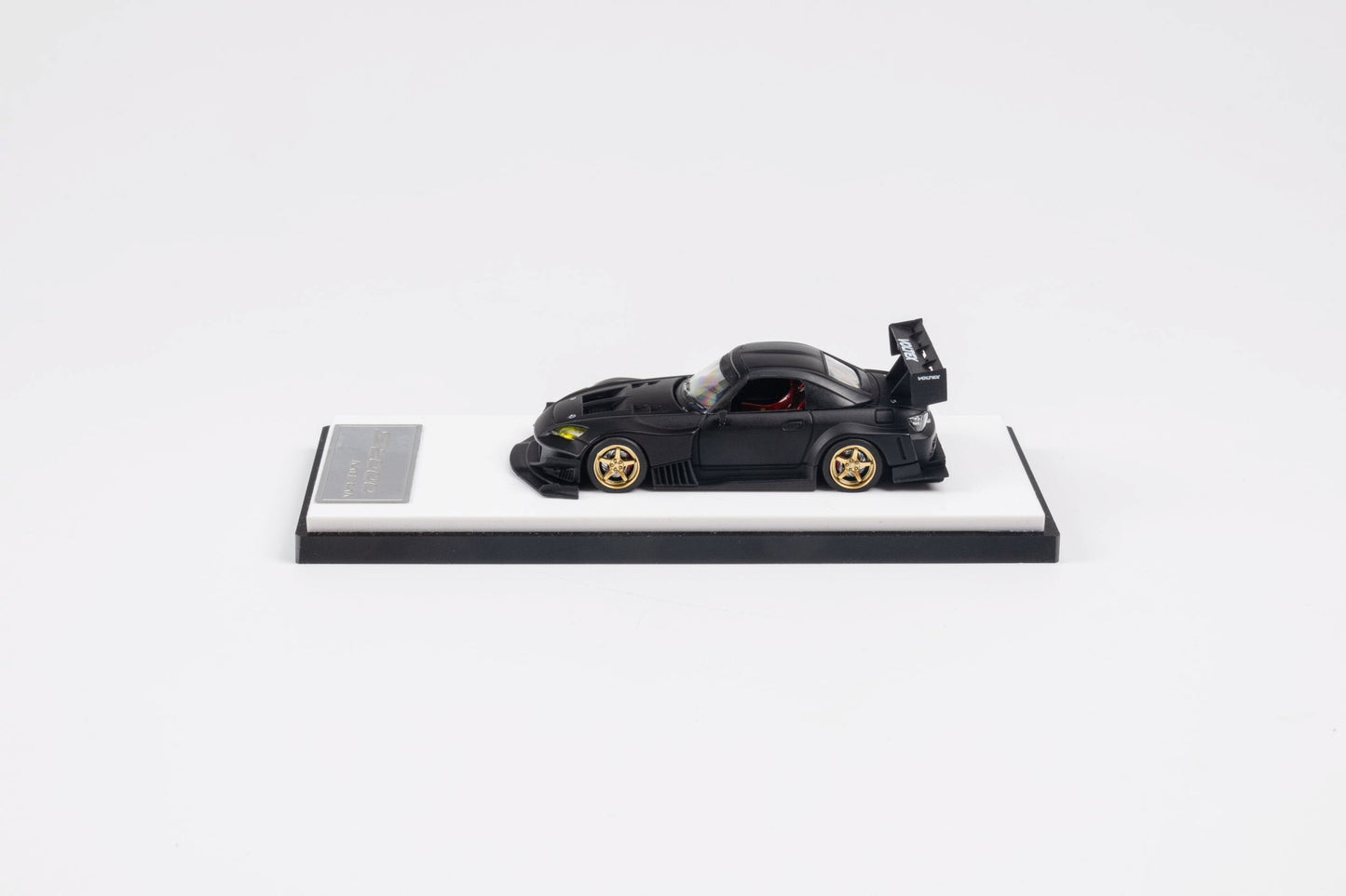 Micro Turbo 1/64 J's Racing Honda S2000 Time Attack Race Car in Matte Black