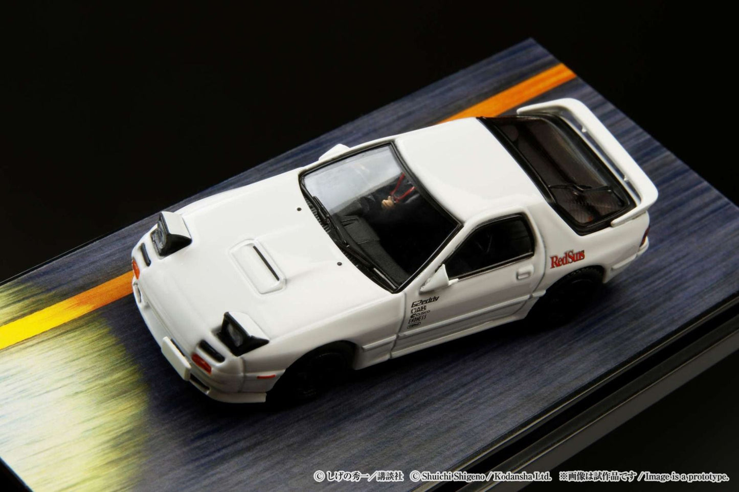 Hobby Japan 1/64 Mazda RX-7 (FC3S) - Initial D VS Kyoichi Sudo with Ryosuke Takahashi Figure Pre-Order
