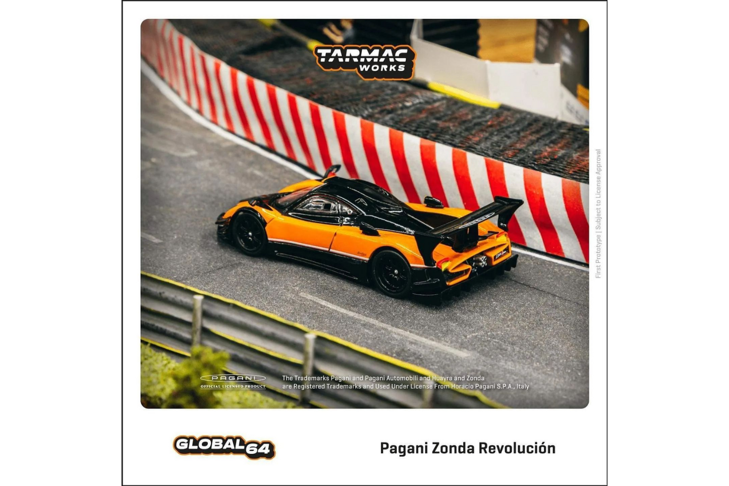 Tarmac Works 1/64 Pagani Zonda Revolución in Arancio Saint Tropez