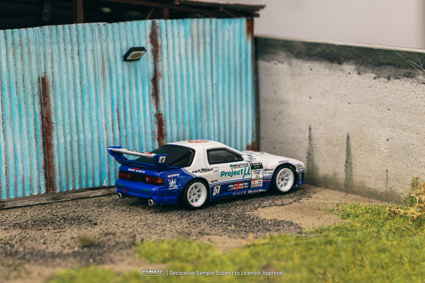 Tarmac Works 1/64 Mazda RX-7 (FC3S) PANDEM in Drift Livery