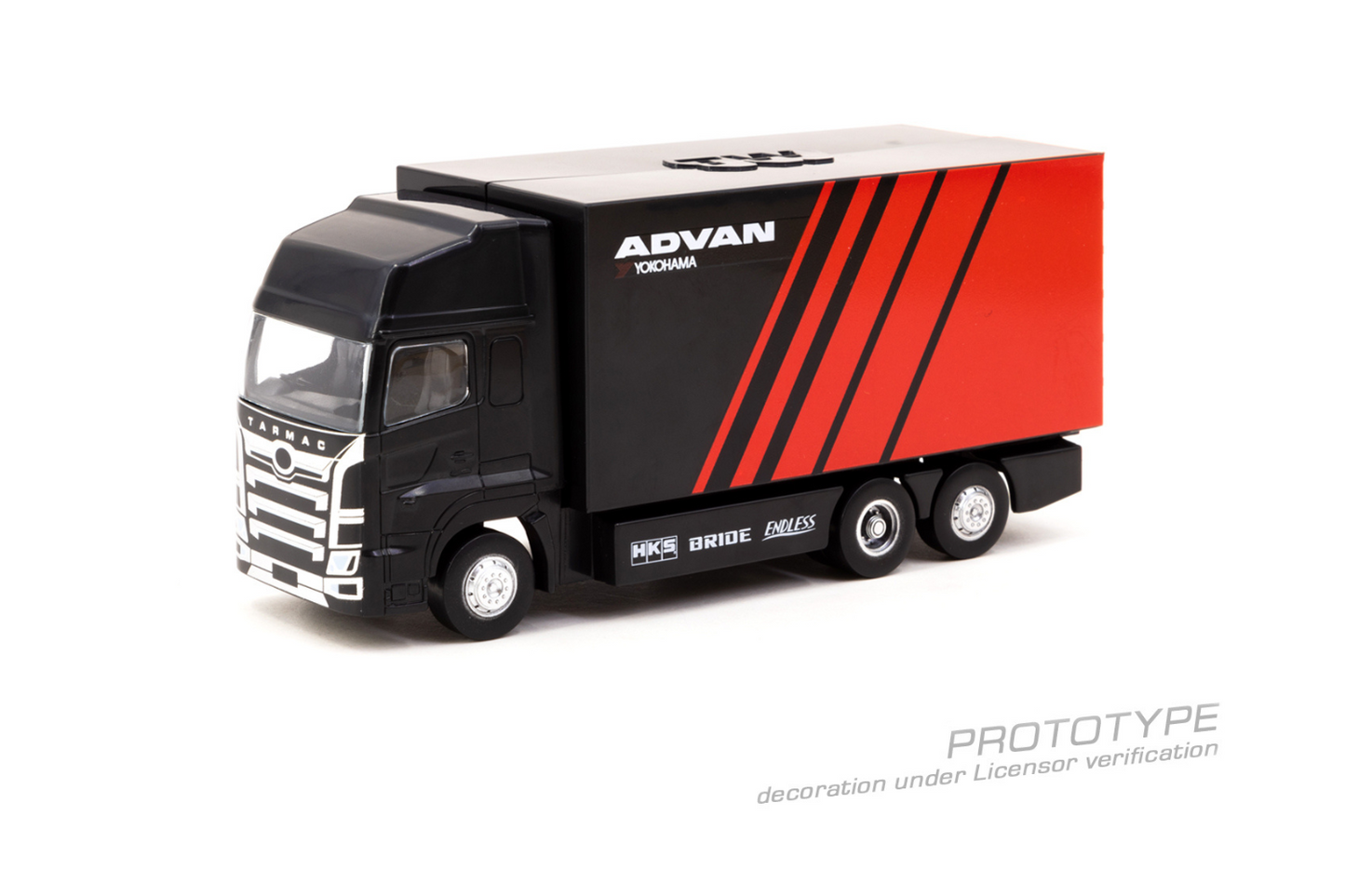 Tarmac Works 1/64 Rocket Bunny Toyota GR Yaris Pandem Wide Body in Advan Livery With Truck Packaging