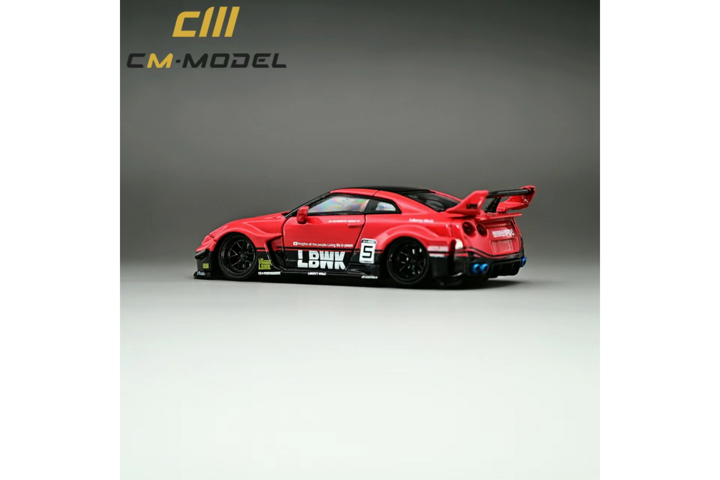 CM Model 1/64 Nissan 35GTRR LBWK Super Silhouette Red #5