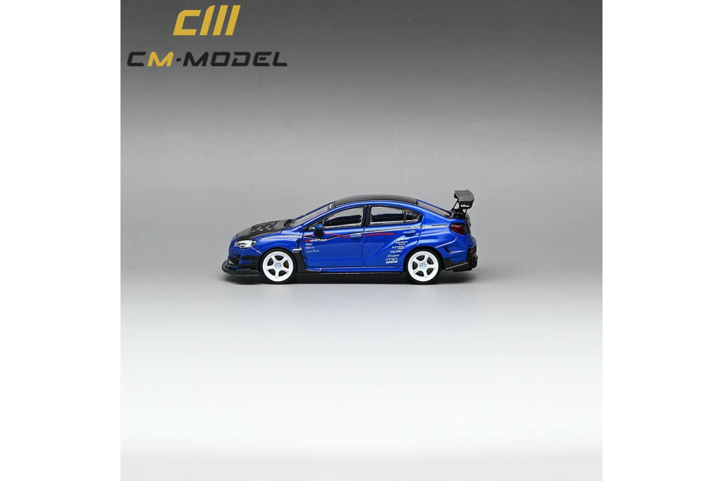 CM Model 1/64 Subaru WRX STI (VAB) Varis Widebody in Blue