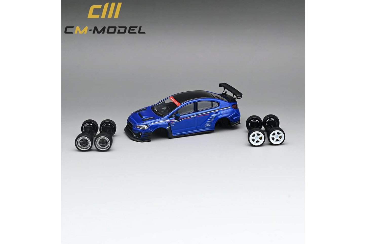 CM Model 1/64 Subaru WRX (VAB) Varis Widebody in Blue