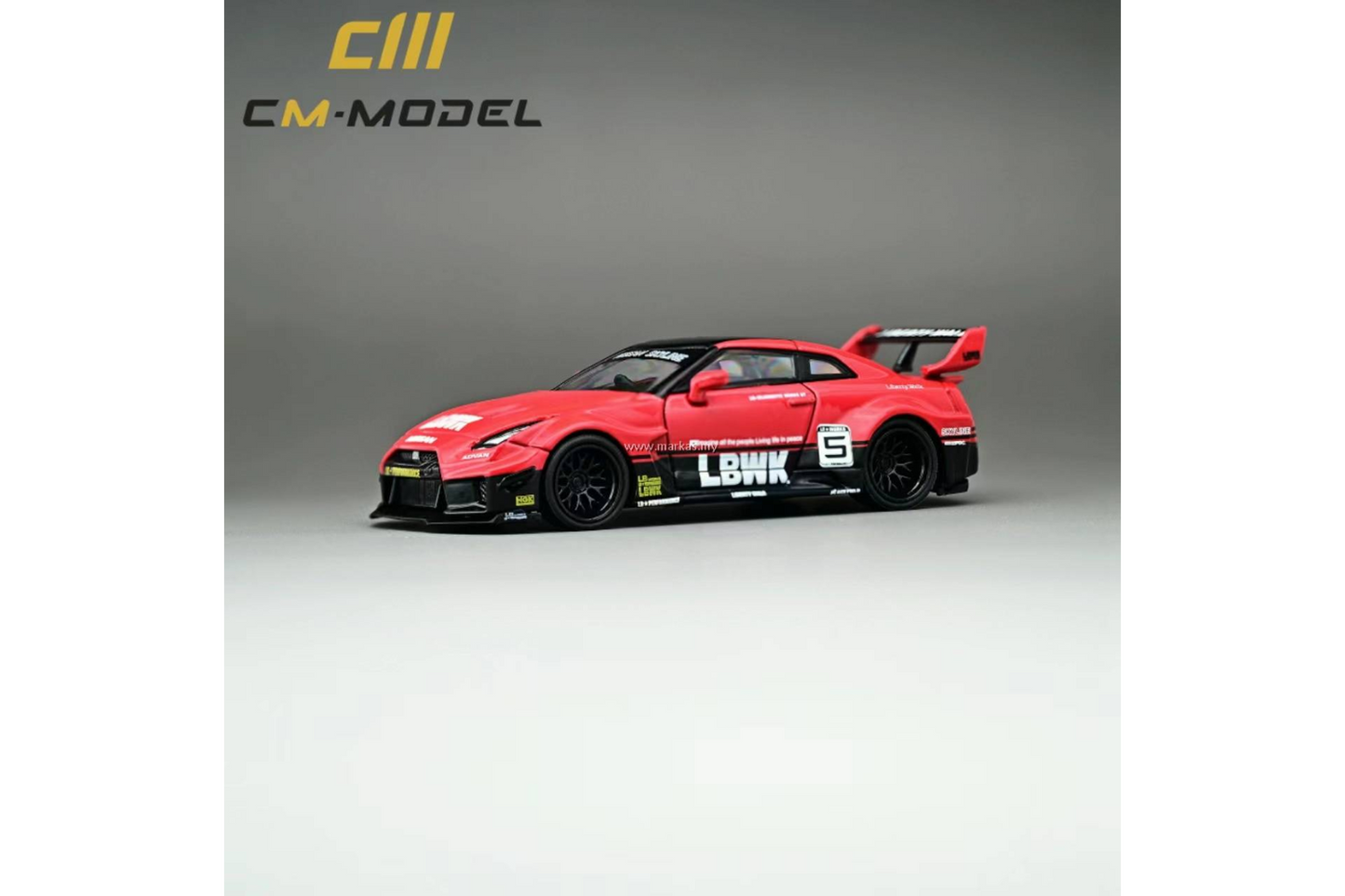 CM Model 1/64 Nissan 35GTRR LBWK Super Silhouette Red #5