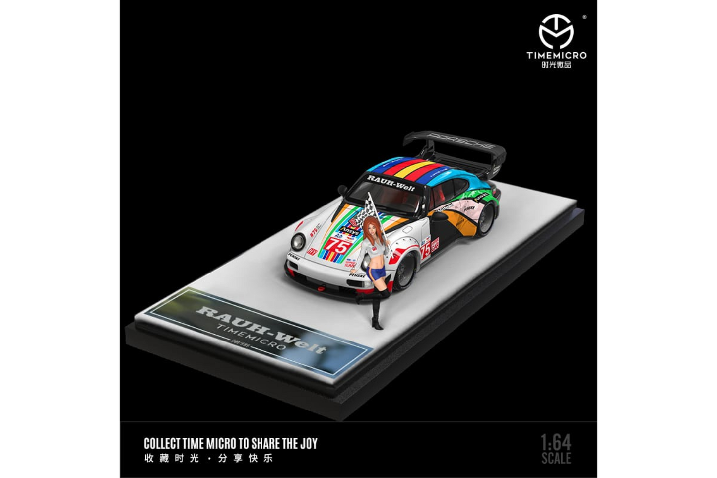 Time Micro 1/64 Porsche 911 RWB964 in Centennial Le Mans Livery