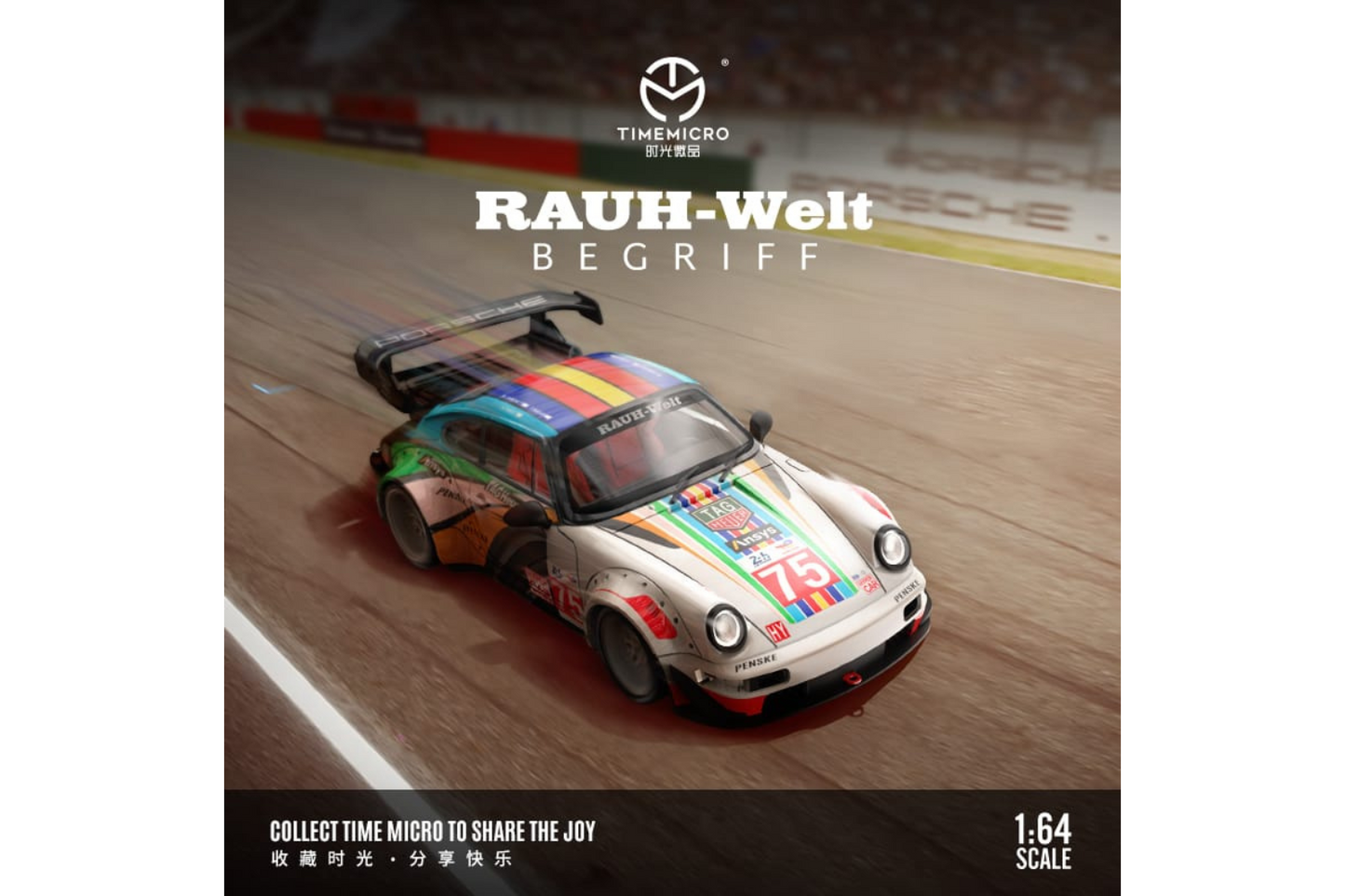 Time Micro 1/64 Porsche 911 RWB964 in Centennial Le Mans Livery