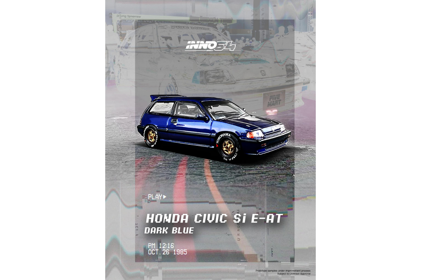 Inno64 Honda Civic Si E-AT in Dark Blue