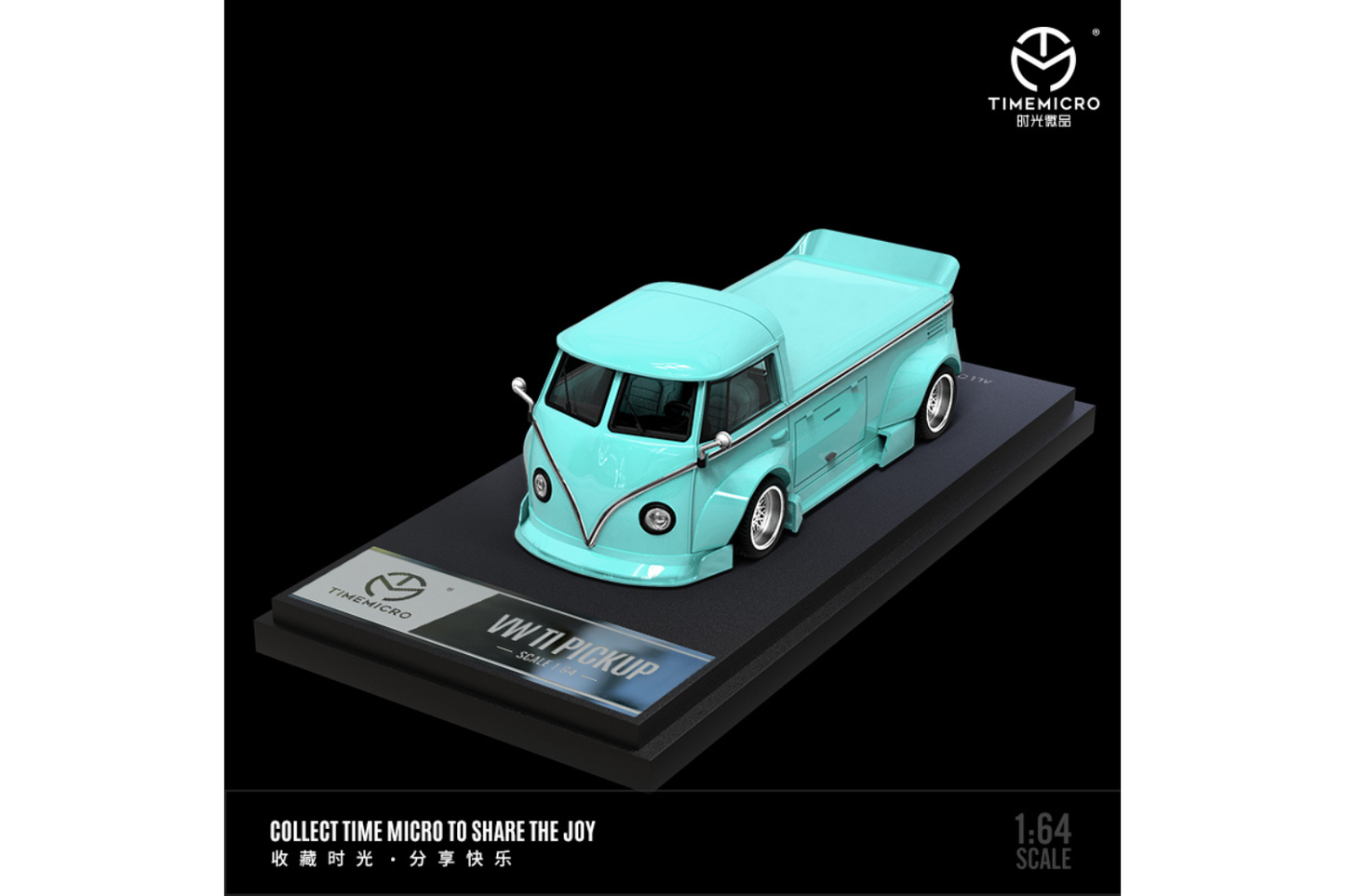 Time Micro 1/64 Volkswagen T1 Truck in Tiffany Blue