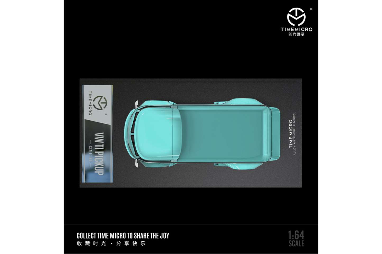 Time Micro 1/64 Volkswagen T1 Truck in Tiffany Blue