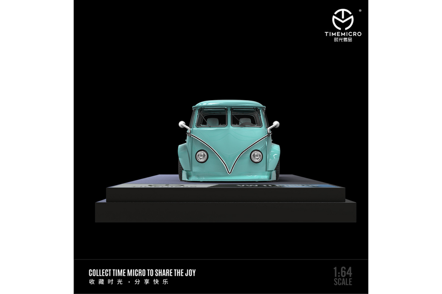 Time Micro 1/64 Volkswagen T1 Truck in Tiffany Blue