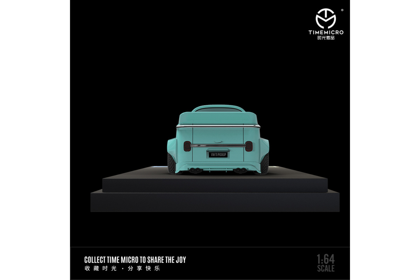 Time Micro 1/64 Volkswagen T1 Truck in Tiffany Blue