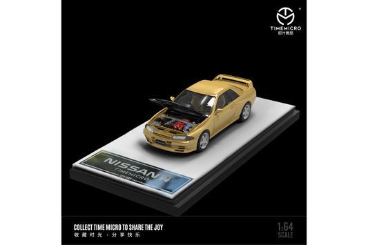 Time Micro 1/64 Nissan Skyline GT-R (R32) In Gold