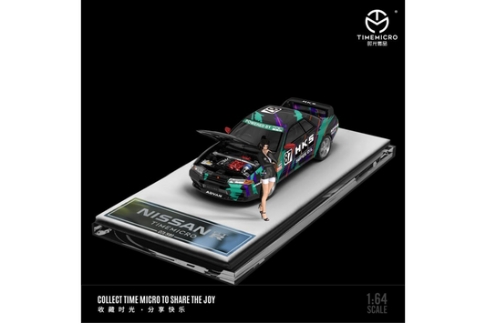 Time Micro 1/64 Nissan Skyline GT-R (R32) In #87 HKS Livery