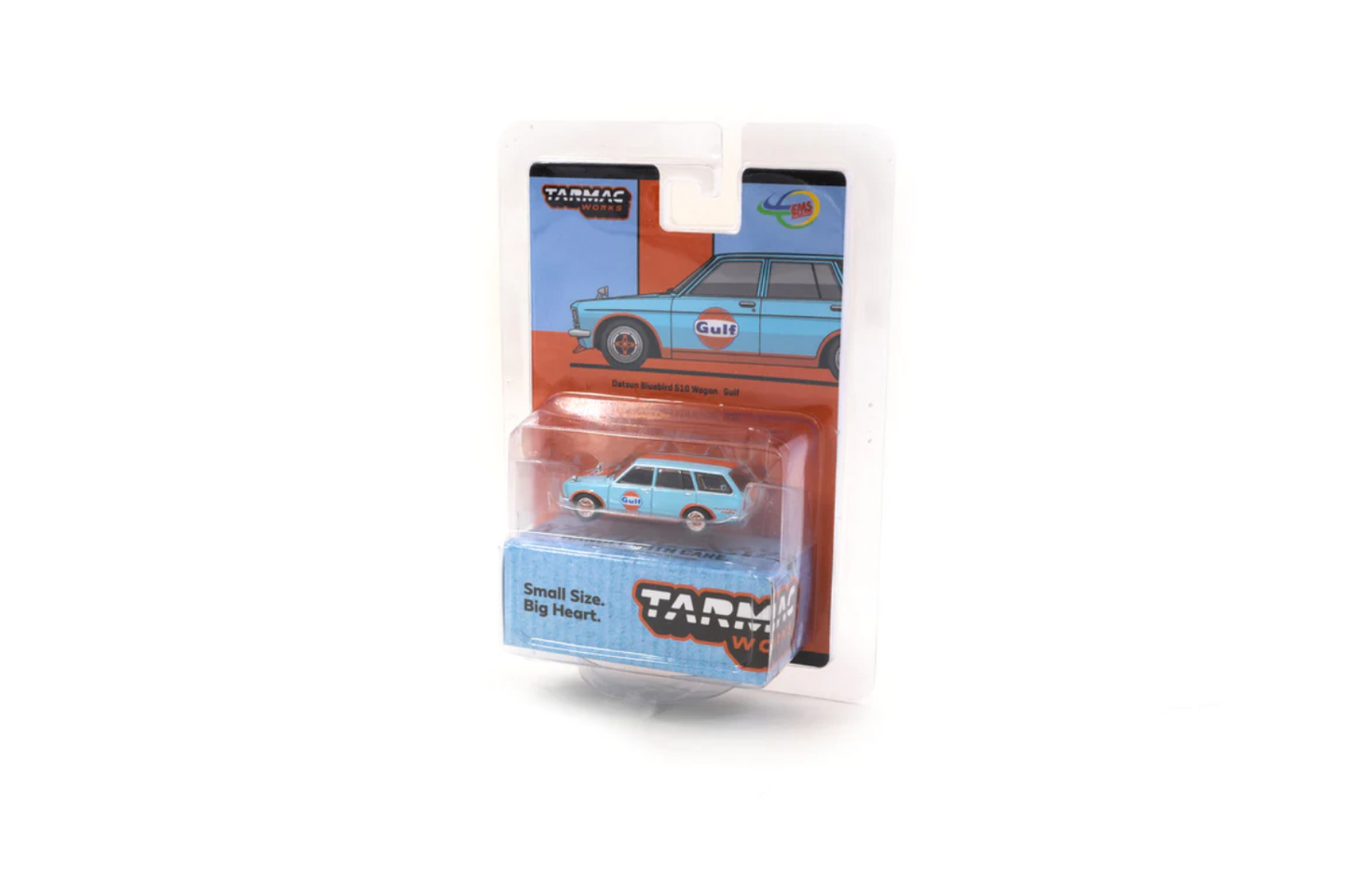 Tarmac Works 1/64 Datsun 510 Bluebird Wagon Gulf Livery Indonesia Exclusive *Chase Raw* & Original Model